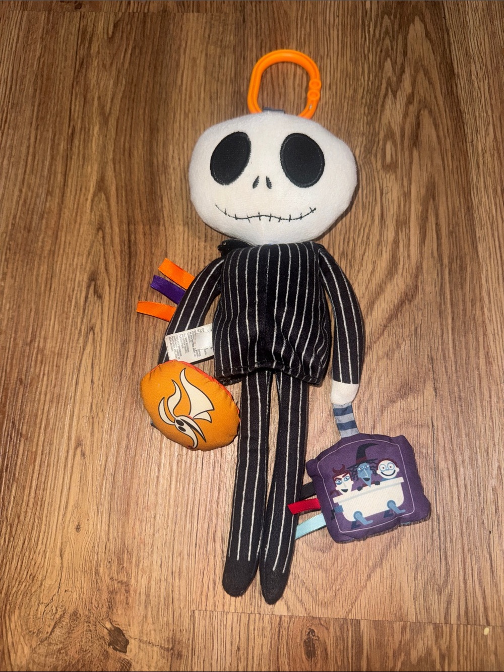 Nightmare before Christmas  Jack Plush Rattle Toy - Disney baby  EUC